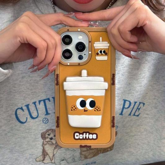 Coffee Eyes 3D Cute Iphone Cover