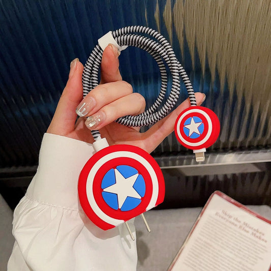 Captain America Apple Charger Case