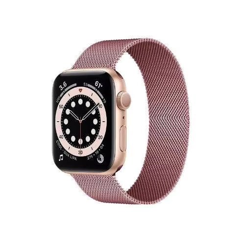 Elegant Silver Milanese Loop – Premium Magnetic Apple Watch Strap