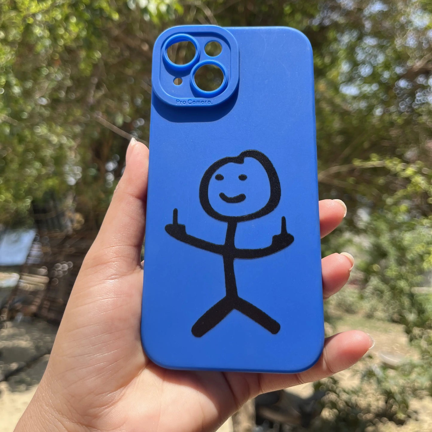 Blue Funny Iphone Cover
