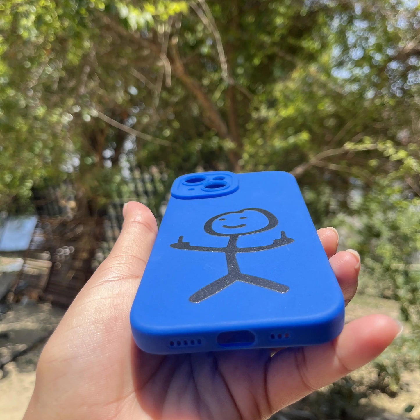 Blue Funny Iphone Cover