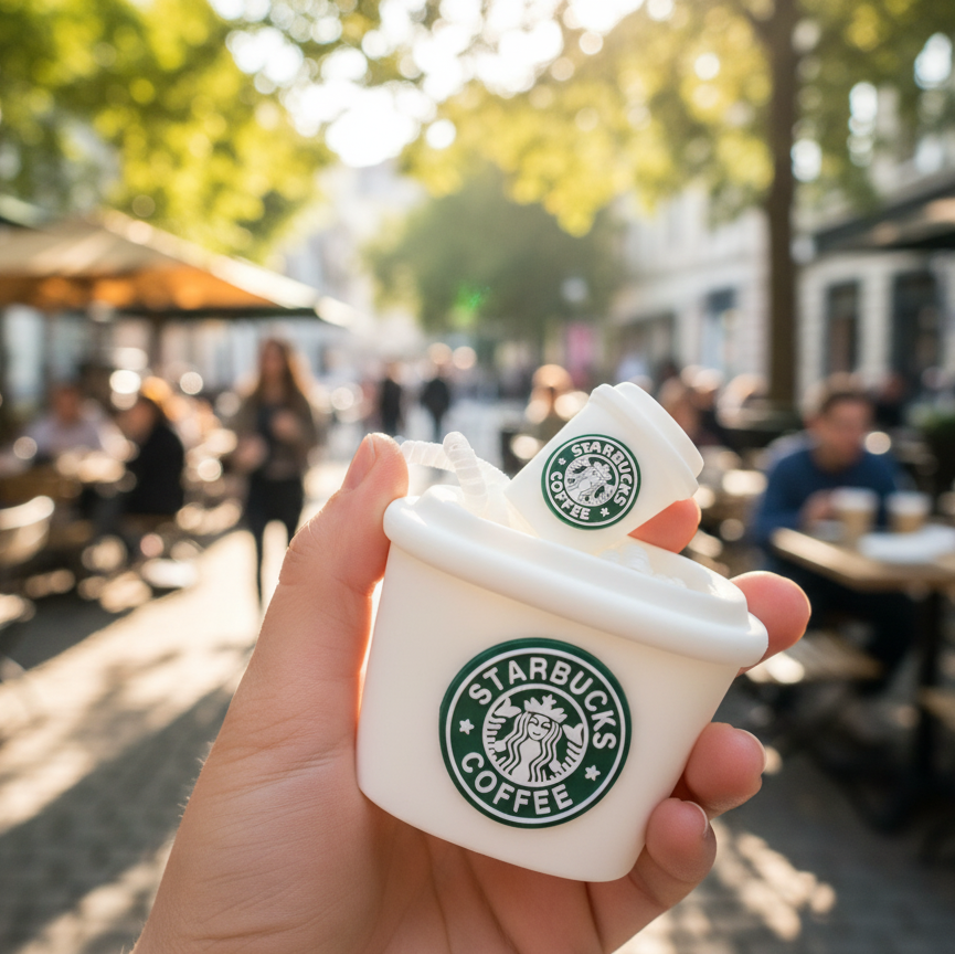 Starbucks White Charger Case