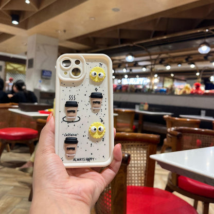 White Donut Coffee Cute Iphone Cover