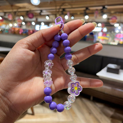 Purple Flowery Beads Premium Phone Charms
