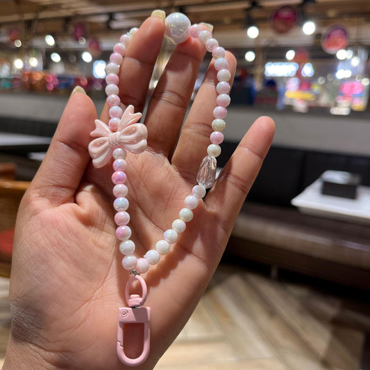 Pink Bow Beads Premium Phone Charms