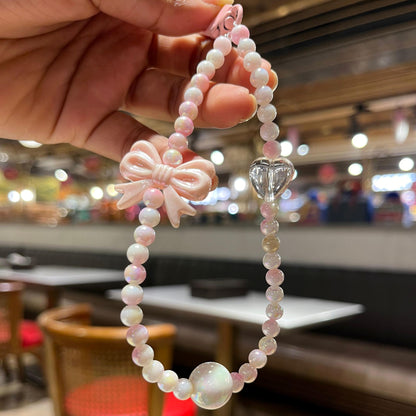 Pink Bow Beads Premium Phone Charms