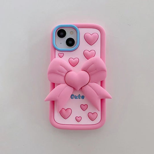 Cute Bow Pink Premium Iphone Cover