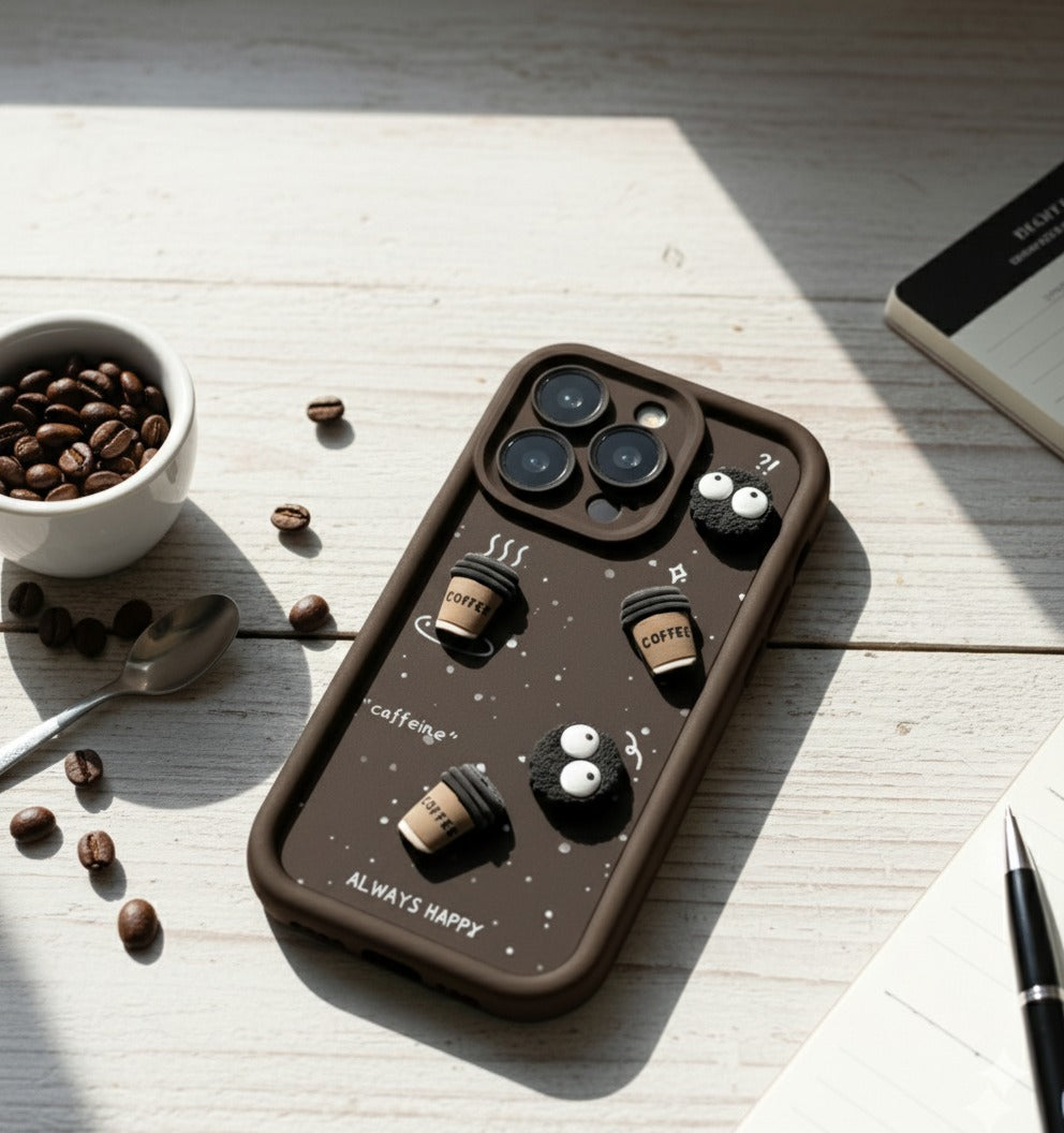 Brown Coffee Cute Iphone Cover
