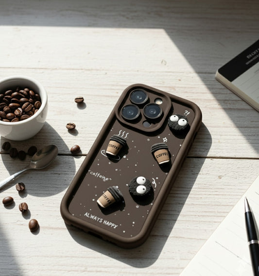 Brown Coffee Cute Iphone Cover