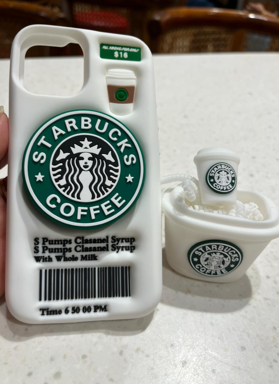 Starbucks Phone Cover+ Charger Case+ Airpod Case Combo Pack