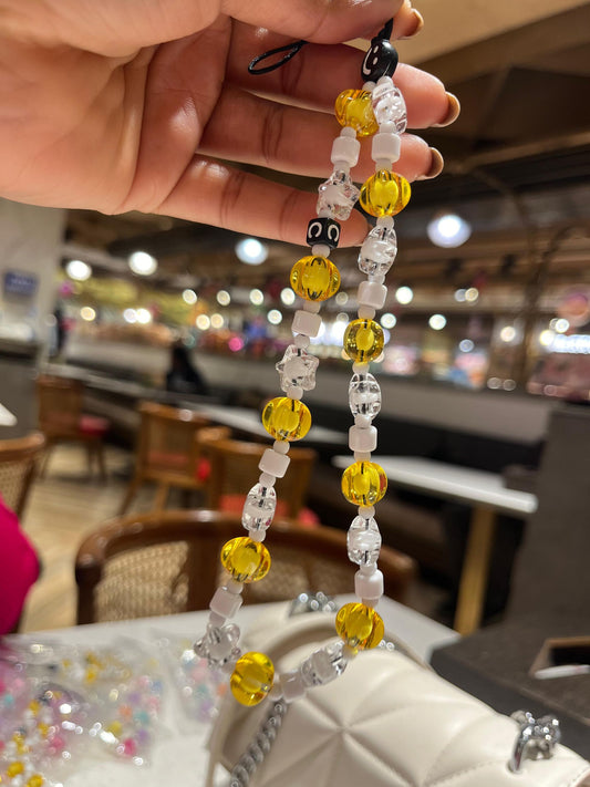 Yellow Beads Phone Charms