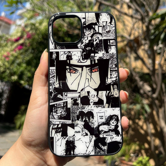 Iphone 15 Naruto Manga Glass Print Cover