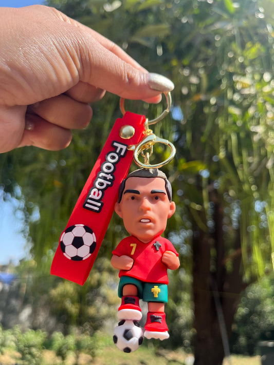 Ronaldo Premium Football Keychain