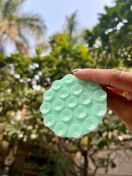 Green Silicon Suction Phone Case Adhesive Mount