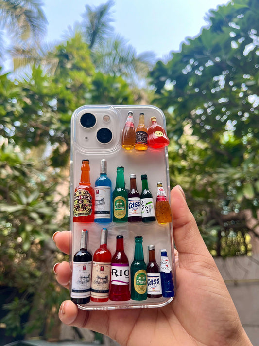 3D Wine Bottle Premium Iphone Cover
