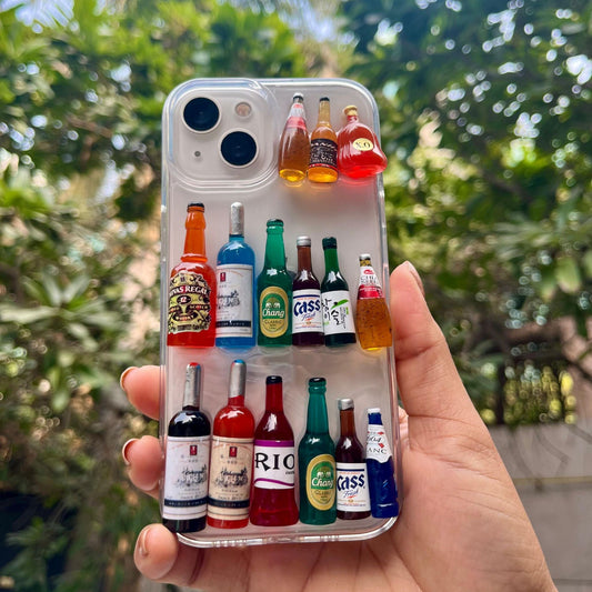 3D Wine Bottle Premium Iphone Cover