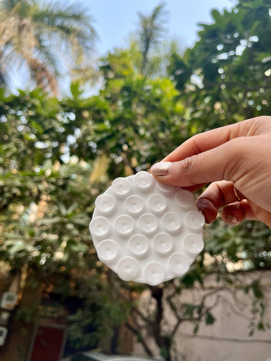 White Silicon Suction Phone Case Adhesive Mount