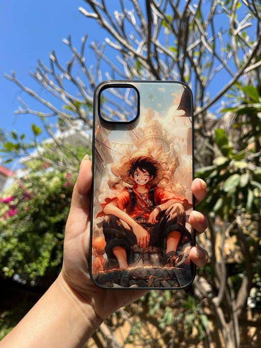 Luffy One Piece Glass Print Iphone Cover