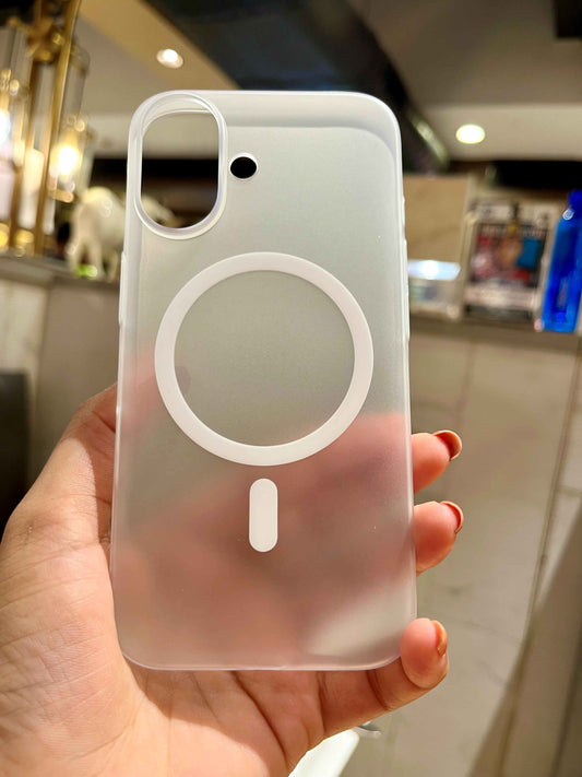 White Transparent Premium Iphone Cover