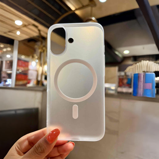 Iphone 16 White Transparent Cover