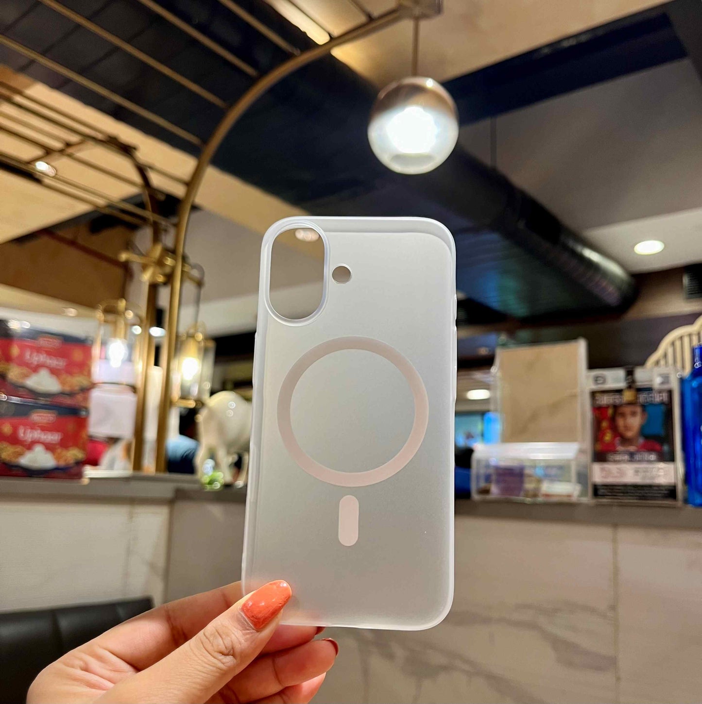 White Transparent Premium Iphone Cover
