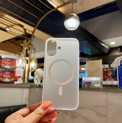 Iphone 16 White Transparent Cover