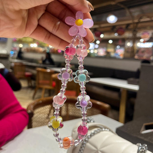 Colorful Flowery Phone Charms