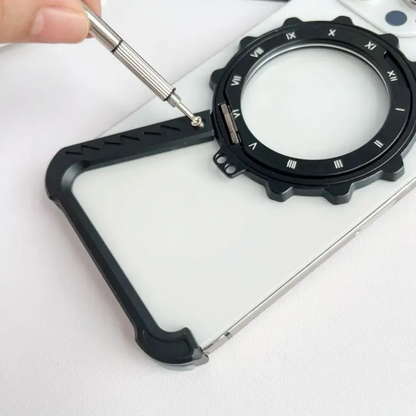 Metal Z Shape Magnetic 360 Stand Bumper Iphone Case