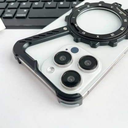 Metal Z Shape Magnetic 360 Stand Bumper Iphone Case